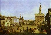 Signoria Square in Florence. Bernardo Bellotto